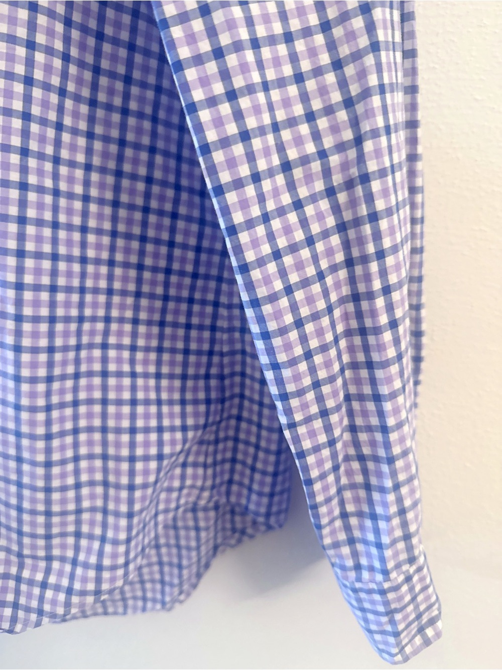 Ralph Lauren Plaid Button Down Shirt Blue Purple Long Sleeve Size L - Picture 4 of 9